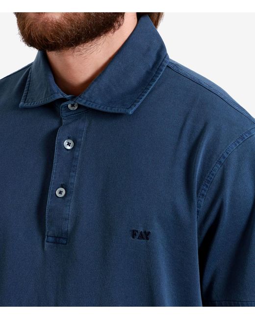 Fay T -Shirts und Polos Blau in Blue für Herren