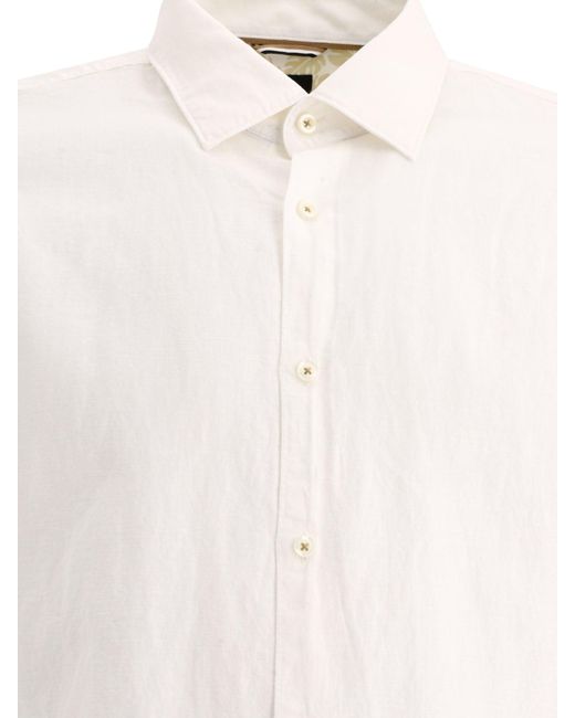 Boss White "Kent" Shirt for men