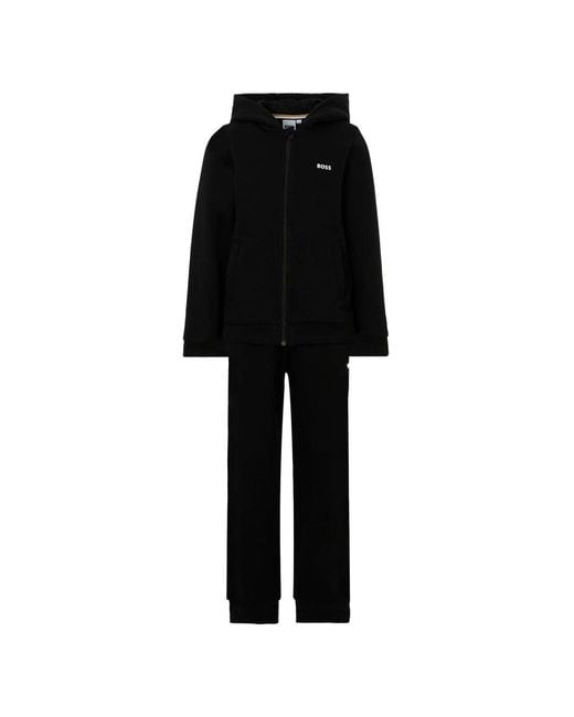 Boss Black Pants Set With Sweatshirt