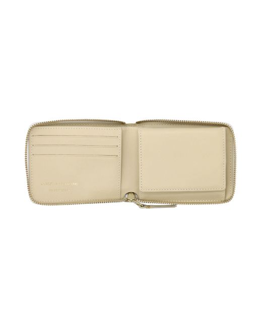 Comme des Garçons Natural Small Zip Around Wallet