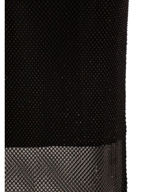 Sportmax Rete Longuette With Rhinestones in Black | Lyst UK