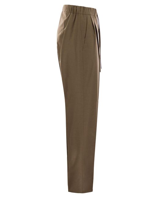 Max Mara Multicolor Gatti Cashmere Drawstring Trousers