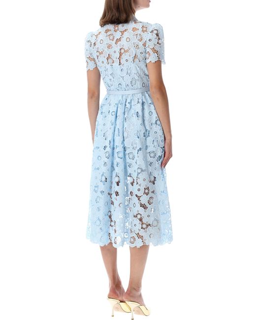 Self-Portrait Blue Elegant Mini Dress For Effortless Style