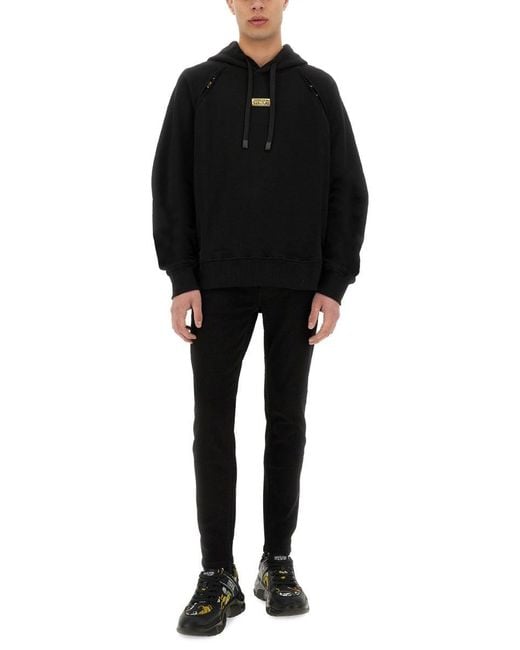 Versace Jeans Couture Black Hoodie for men