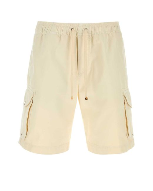 Brunello Cucinelli Natural Solid Shorts for men