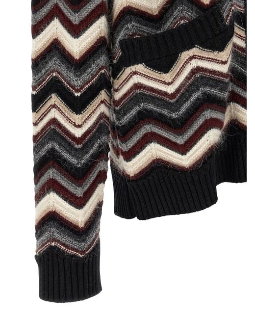 Missoni Zigzag Cardigan in Black für Herren