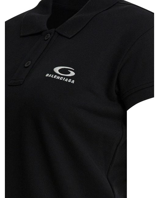 Balenciaga Black "loop Sports Icon" Polo Shirt