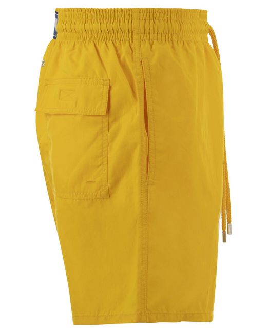 Vilebrequin Yellow Plain Coloured Beach Shorts