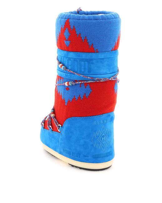 Botas apres-ski Icon Knit x Moon Boot de Alanui de color Azul | Lyst