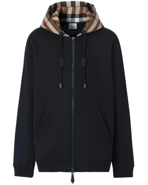 Burberry Black Baumwollkugel mit Reißverschluss und Motorhaubenscheck
