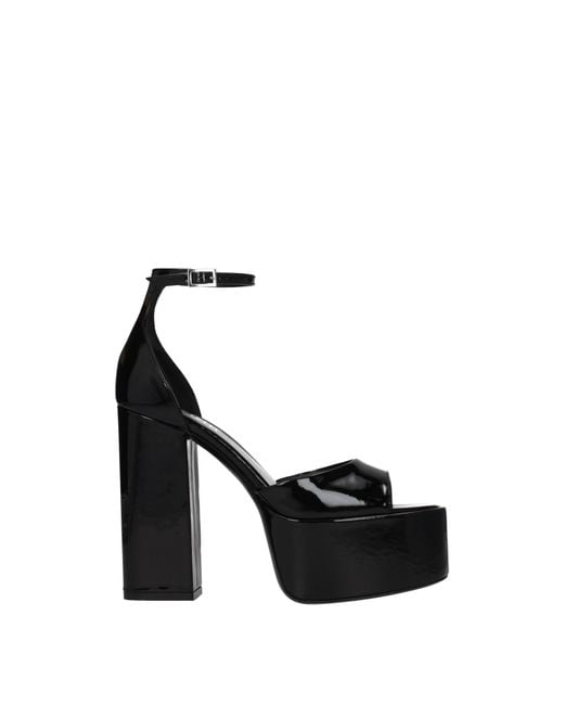Paris Texas Black Sandals Paint for men