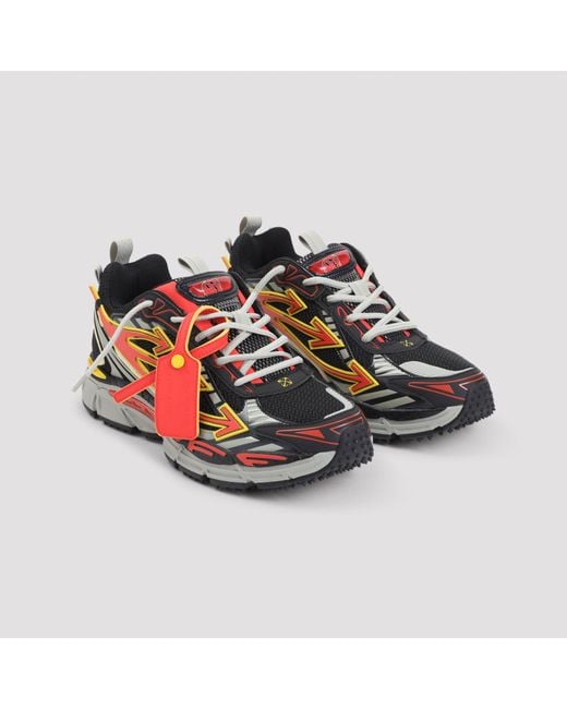 Off-White c/o Virgil Abloh Red M-Be Right Back Mesh Sneakers