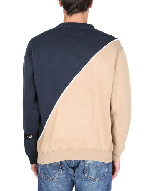 1/OFF Blue Crew Neck Sweatshirt