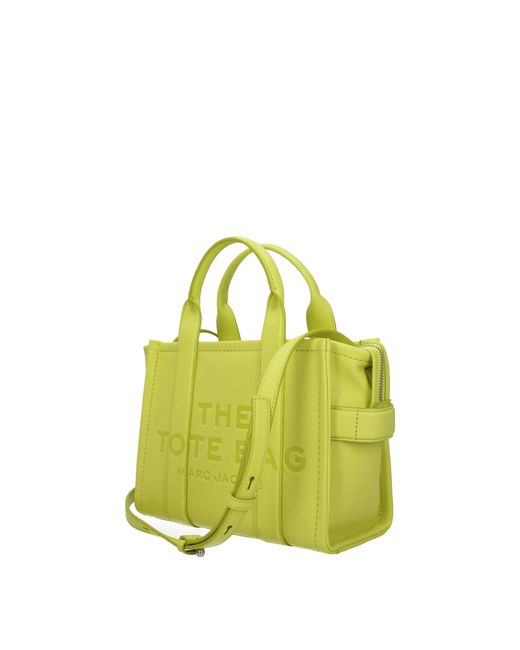Marc Jacobs Yellow Borse A Mano Donna Pelle Verde/Limoncello
