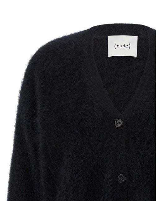 Nude Black Cashmere Cardigan