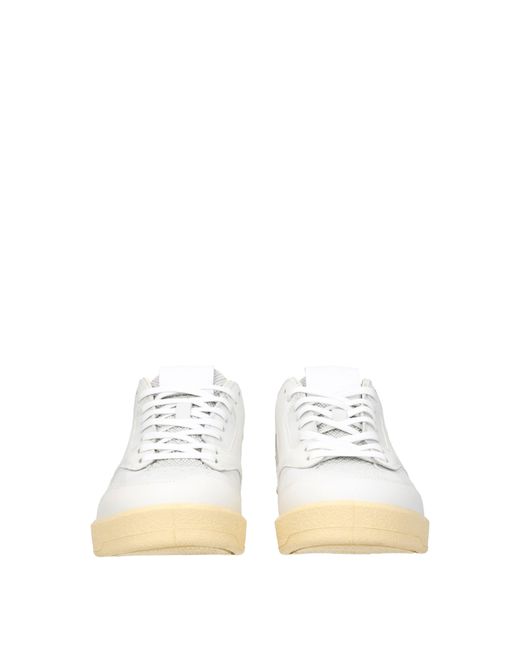 Jil Sander White Js39142A 15220 Leather Sneakers for men