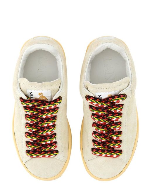 Lanvin Natural Sneaker Cube With Soft Leather Upper