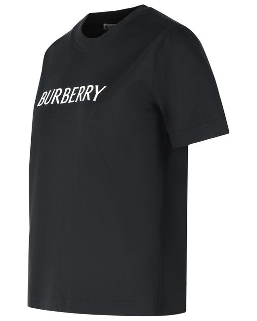 Burberry Black 'Frankie' Cotton T-Shirt