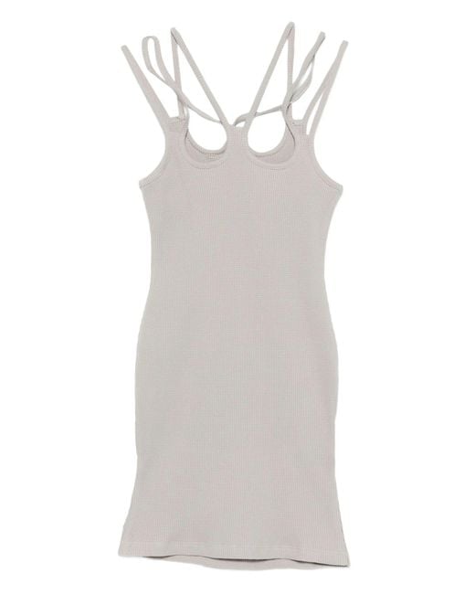 AVAVAV White Multi Strap Dress Honeycomb
