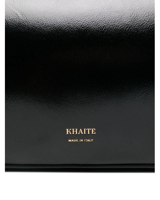 Khaite Black Simona Leather Shoulder Bag