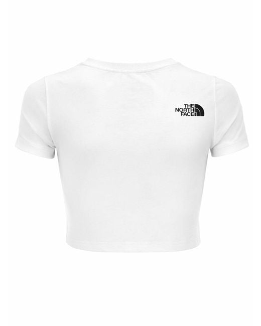 The North Face White Logo Crew Neck T-Shirt