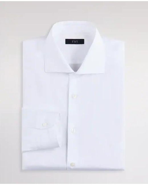 Fay White Regular Fit Shirt for men