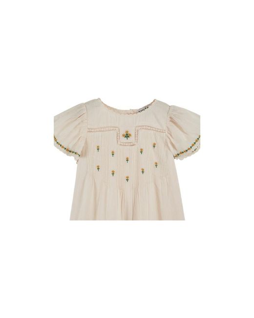 Emile Et Ida Natural Vestito Robe Brodee