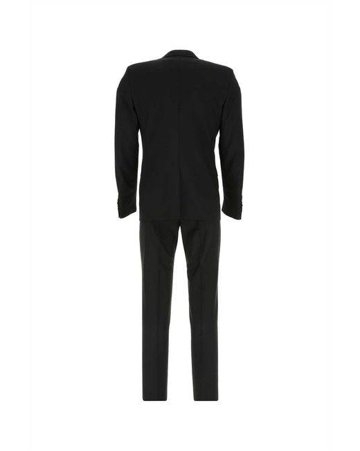 Prada Black Wool Blend Suit Uomo for men
