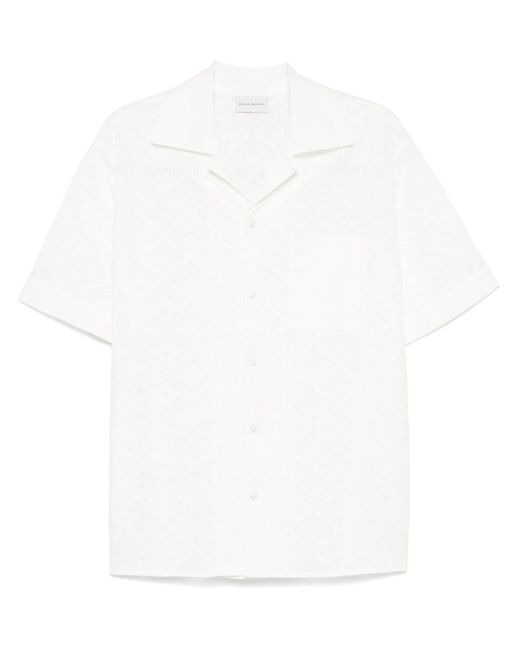 Drole de Monsieur La Chemise Brodée Tapisserie in White für Herren