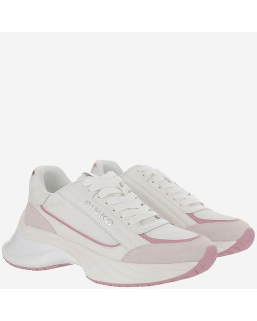 Pinko White Ariel-07 Sneakers