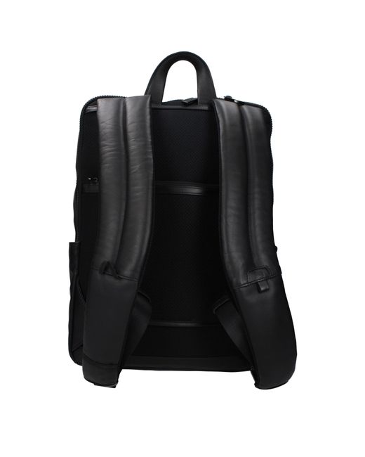 Piquadro Black Backpacks And Waist Bags Leather