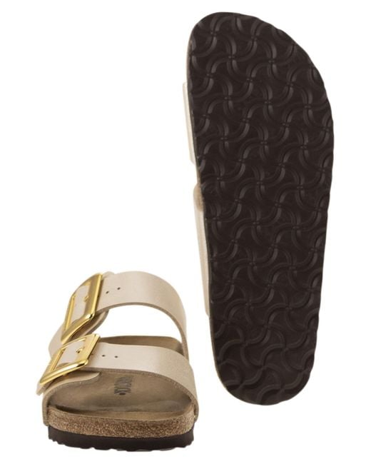 Birkenstock Natural Sydney Cb Sandal With Two Straps And Buckles