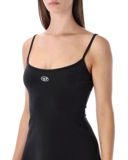 DIESEL Black Mini Cotton Dress D-Newhop-Od
