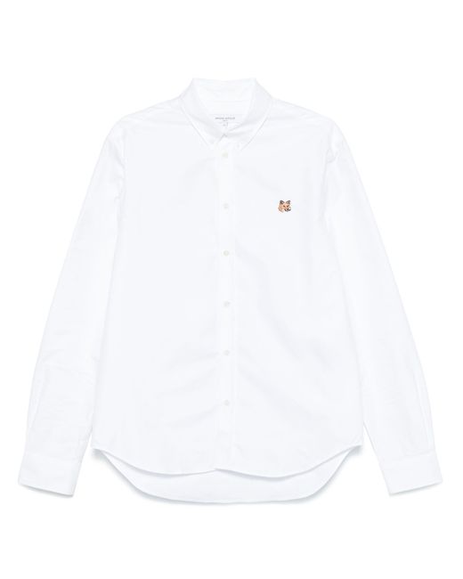 Maison Kitsuné Mini Fox Head Hemd in White für Herren