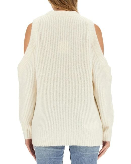 Ganni Natural Jersey With Logo