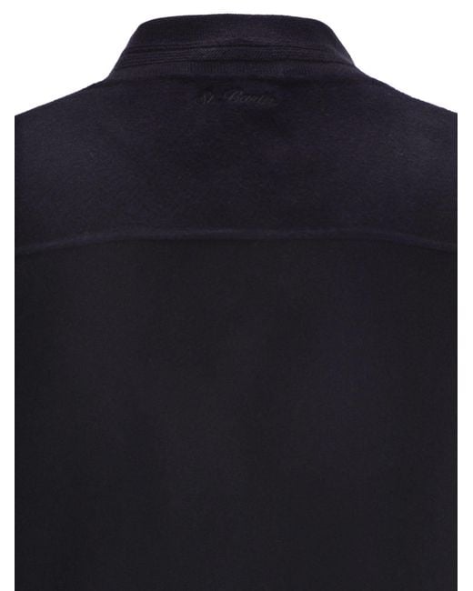 Mc2 Saint Barth Camden Bomberjacke aus Wollmischung in Blue für Herren