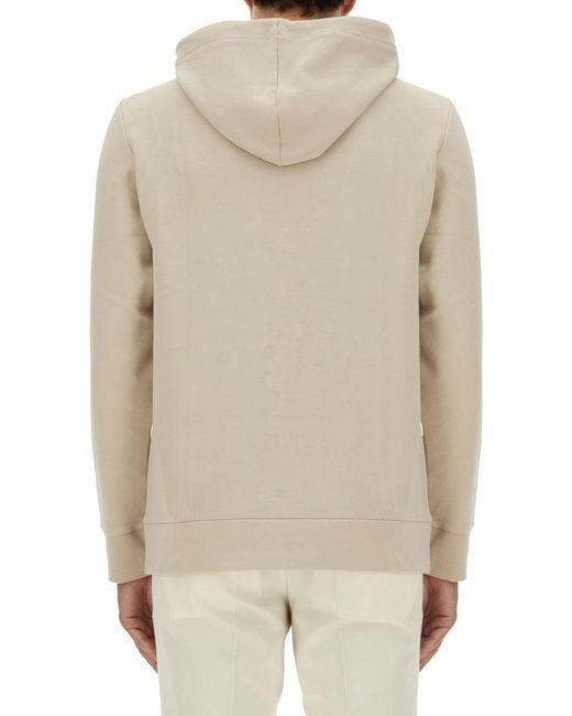 Boss White Sweatshirt With Logo for men