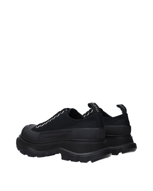 Alexander McQueen Black Sneakers Donna Tessuto Nero