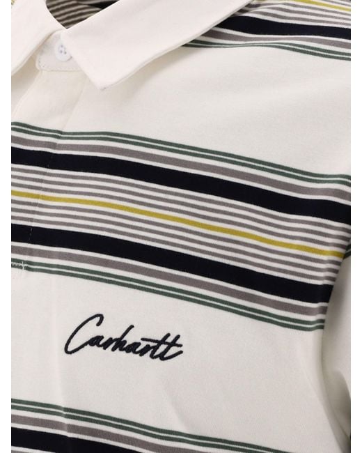 Carhartt "Gaines Rugby" Poloshirt in Gray für Herren