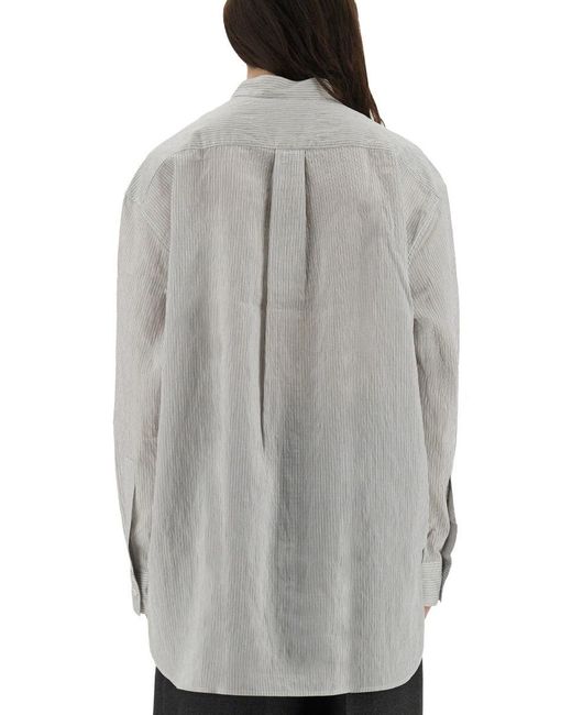 Studio Nicholson Gray Shirt "Dilys"