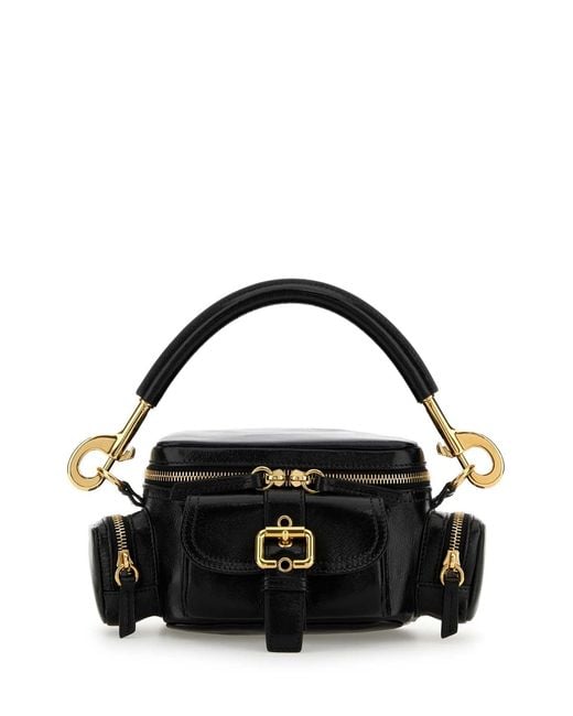 Chloé Black Leather Small Camera Bag Handbag