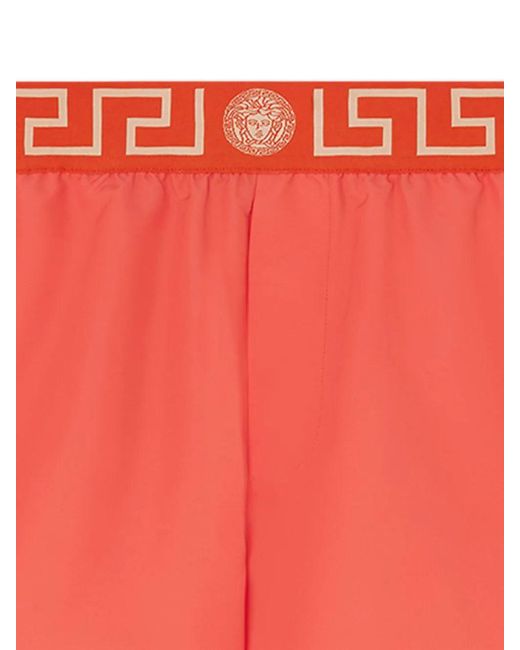 Swim de border Greca Versace pour homme en coloris Blue