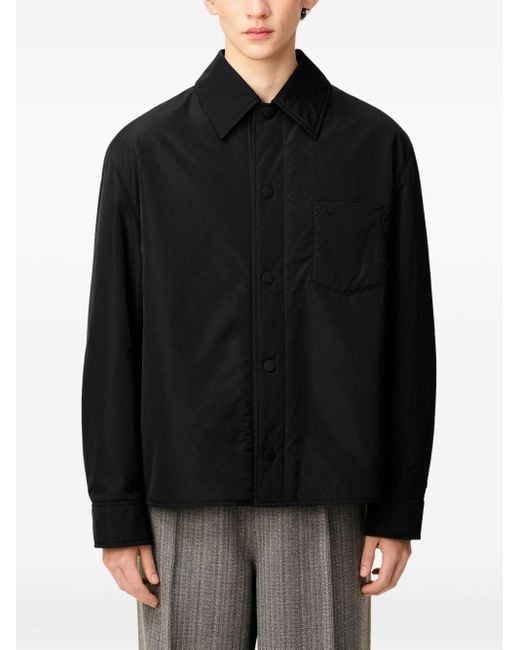 AMI Nylon Overhirt in het Black