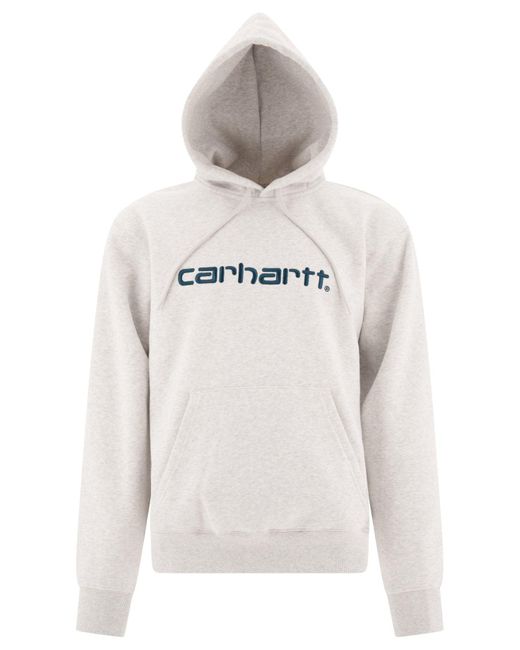 Carhartt White "Carhartt" Hoodie for men