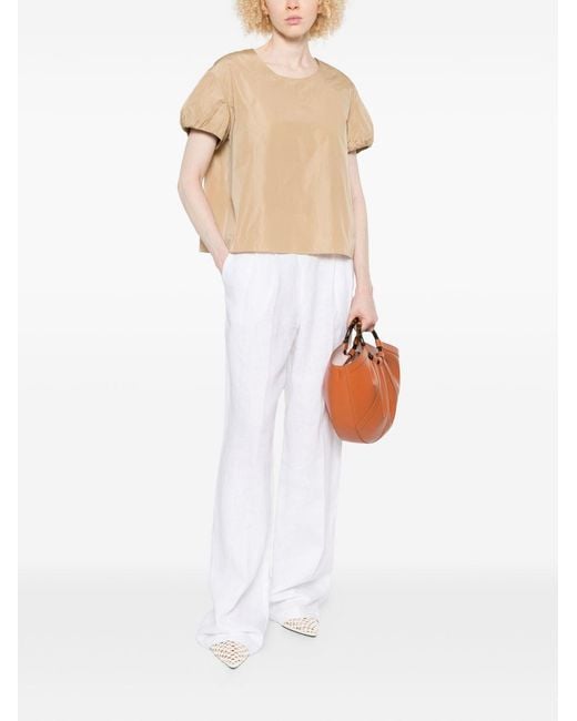 Susanne Bommer Natural Round Neck Short Sleeves
