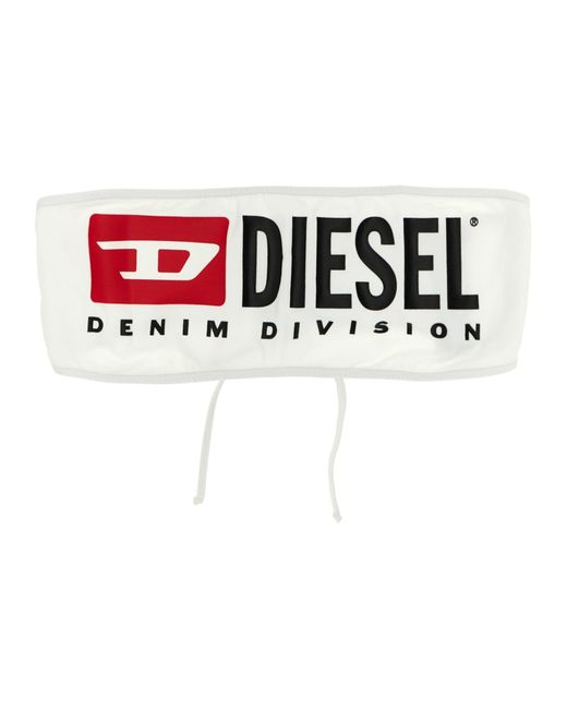 DIESEL White 'Bfb Bryna' Bikini Top