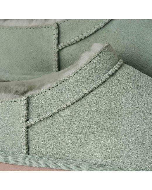 Ugg Green Ankle Boots Classic Micro