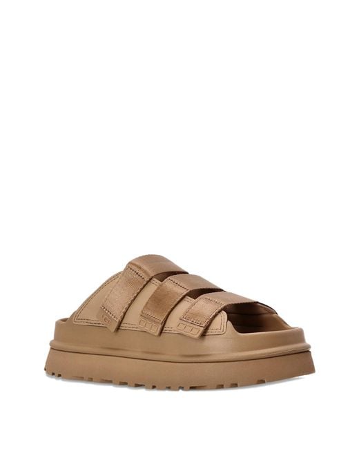 Ugg Brown "Goldenglow Slide" Mule