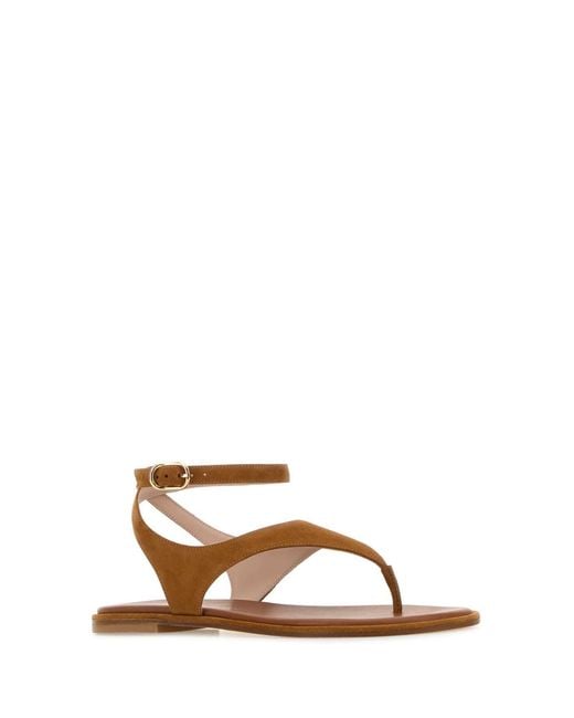 Stuart Weitzman Brown Marley Sandal