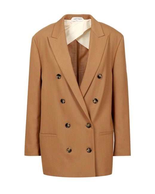 Chaquetas Camel Alberta Ferretti de color Brown